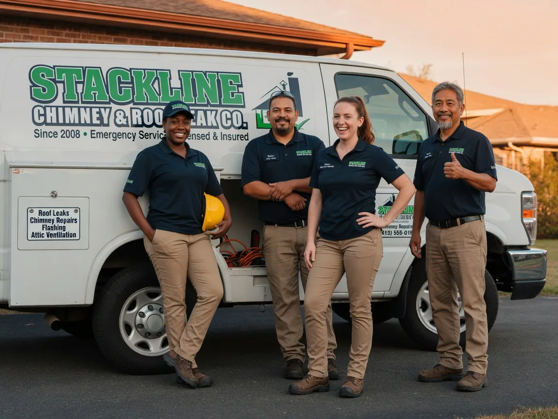 Chimney flashing repair company in Bismarck, IL